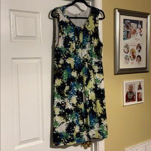 Multi-colored slip-on Dress